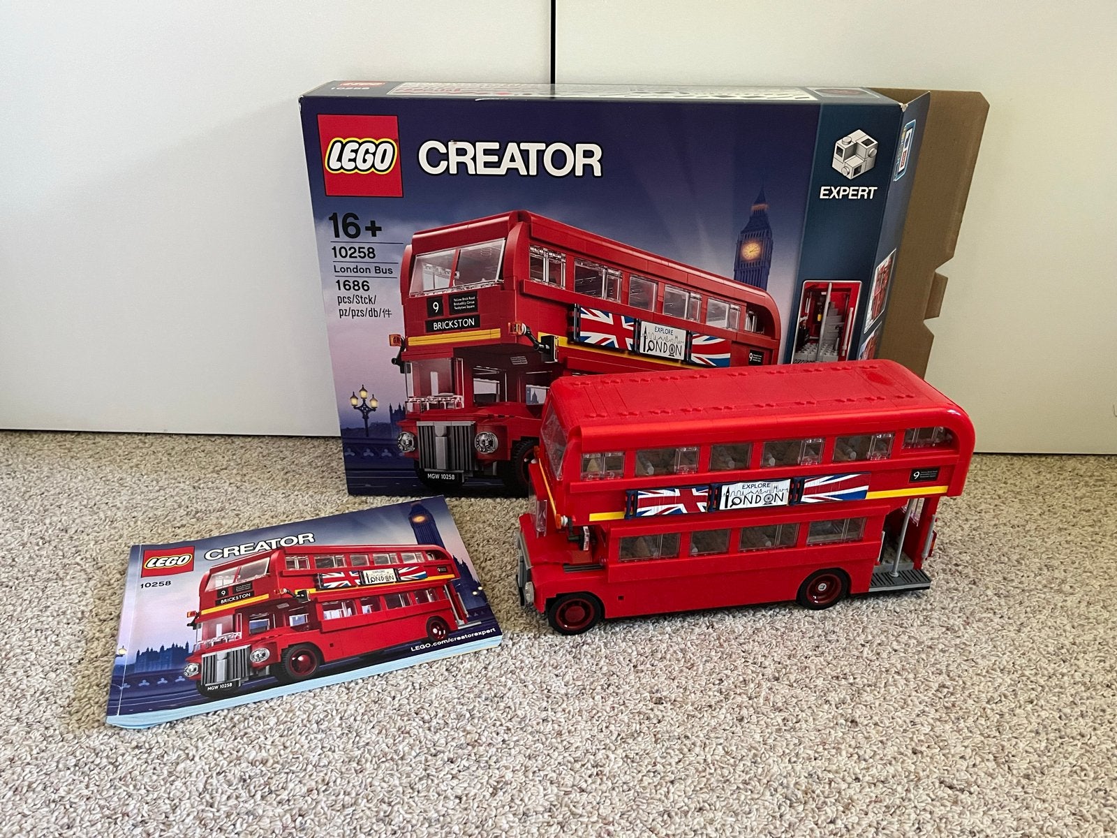 LEGO Creator Expert 10258 London Bus - Gebouwd, Ophalen, Gebruikt