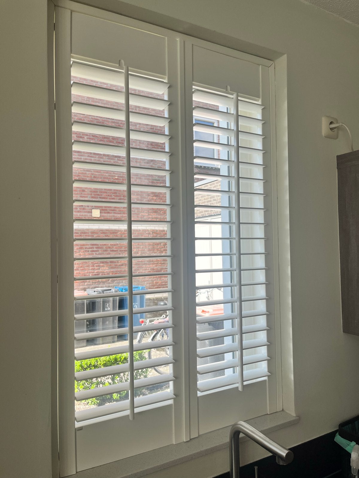 Shutters Jasno, wit, 78x123 cm, inclusief extra shutters, Inclusief montageonderdelen, Gebruikt, Overige merken, Wit
