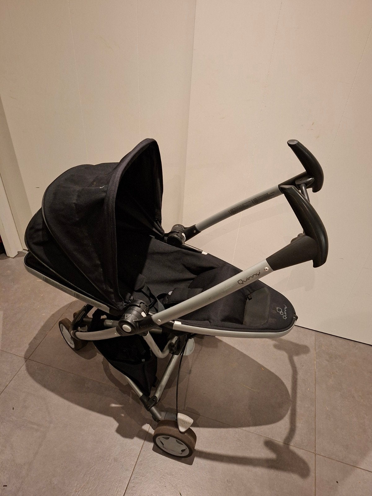 Quinny zapp xtra zwarte wandelwagen/buggy/onderstel maxicosi, Kinderen en Baby's, Kinderwagens en Combinaties, Ophalen, Gebruikt