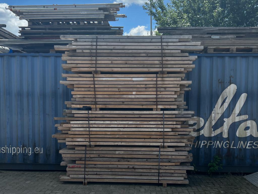 Balken 58x155, Balken, baddingen, vuren, hout, Tuin en Terras, Palen, Balken en Planken, Ophalen of Verzenden, Gebruikt, 250 cm of meer
