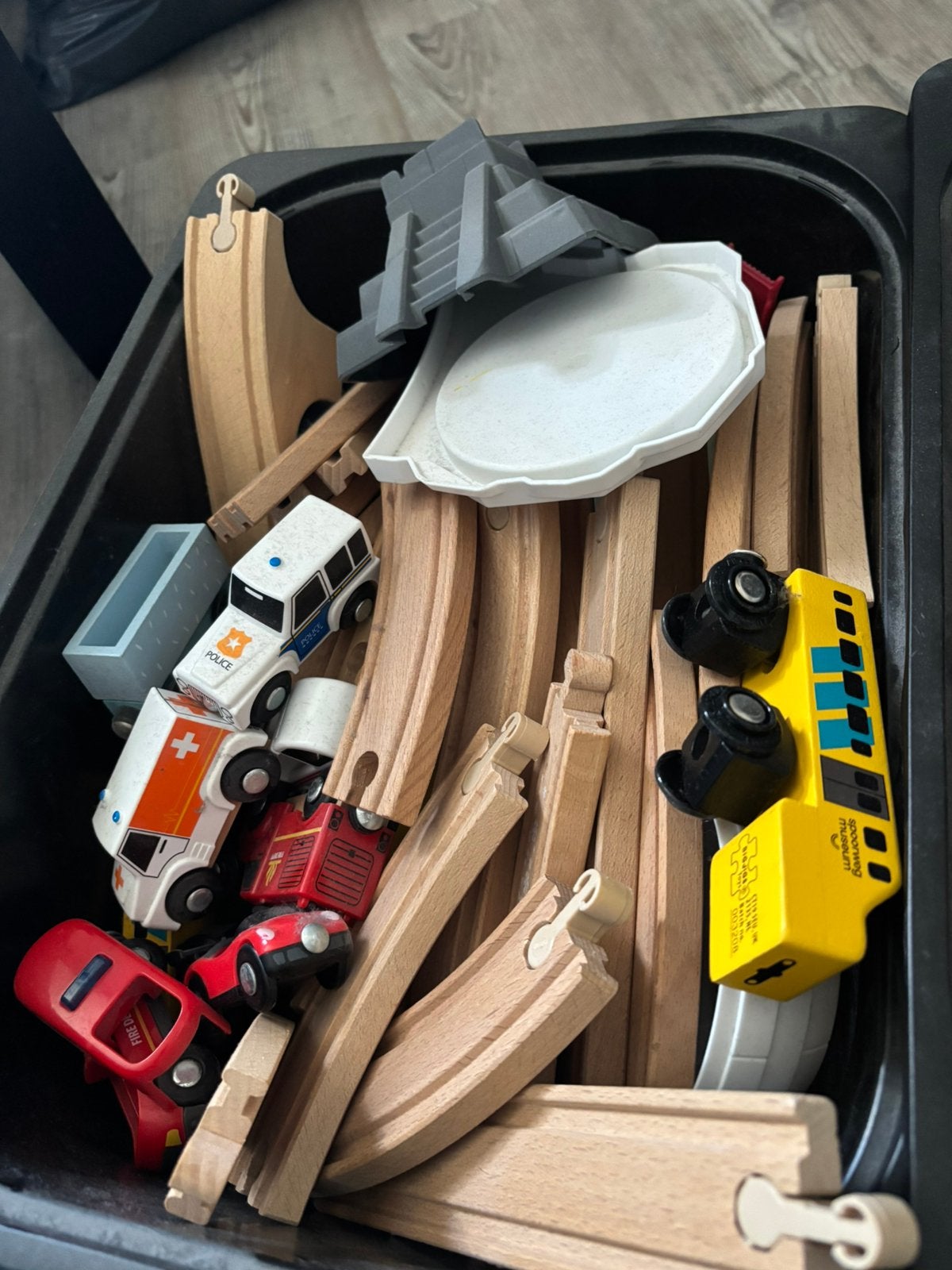Trein banen (hout), Ophalen, Zo goed als nieuw