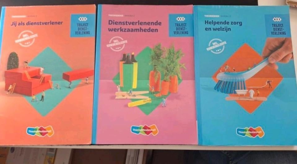 Helpende Zorg en Welzijn, niveau 2, 3 theorieboeken, Boeken, Schoolboeken, Ophalen, Gelezen, Overige niveaus, Overige vakken
