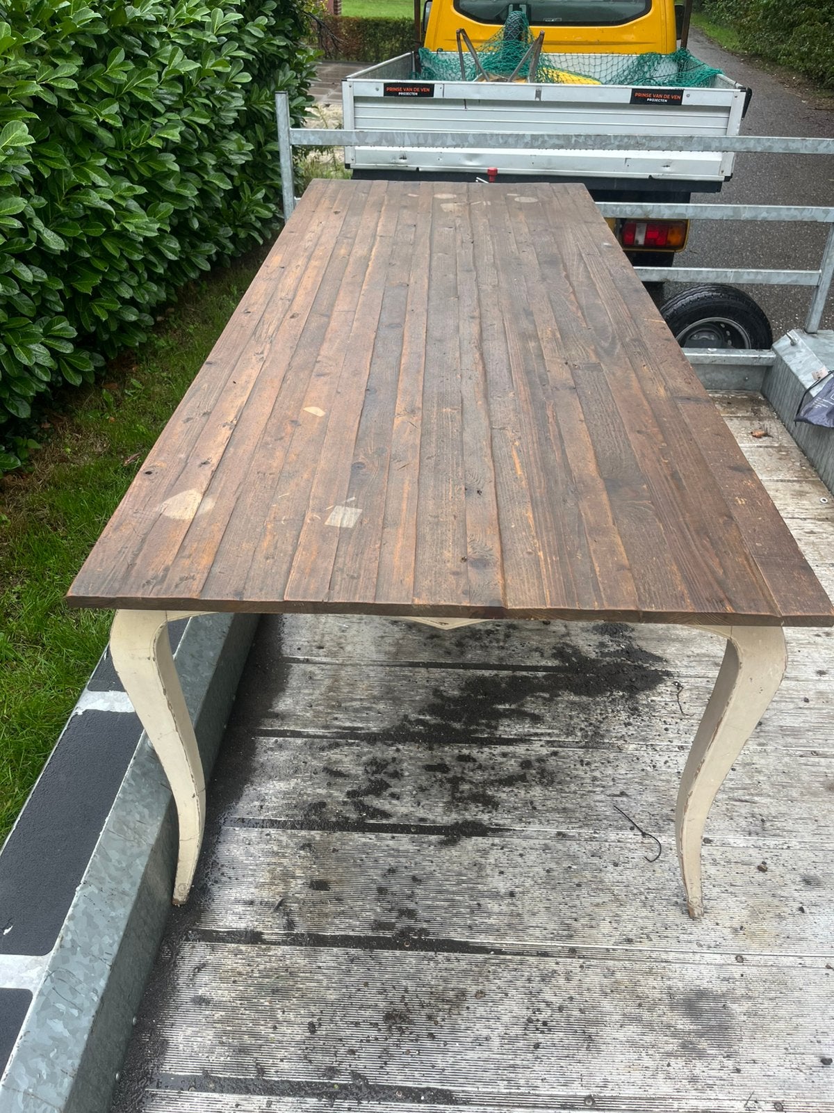 Rivera maison eettafel 250x100, Ophalen, Zo goed als nieuw, Rechthoekig, Hout