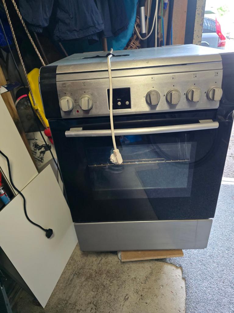 Vrijstaand gas fornuis met oven, Ophalen, Gebruikt, Hete lucht, 60 cm of meer