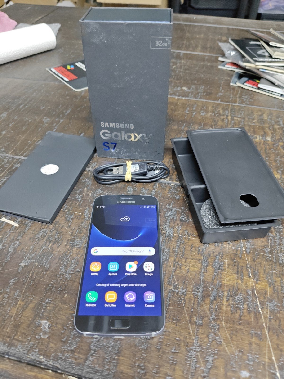 Samsung Galaxy S7 32GB Zwart, Telecommunicatie, Mobiele telefoons | Samsung, Support@samsung.com, Zwart, Ophalen of Verzenden