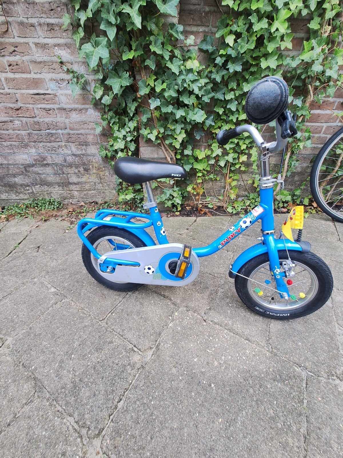 Puky kinderfiets blauw 12 inch, Ophalen, Terugtraprem, Gebruikt, Puky