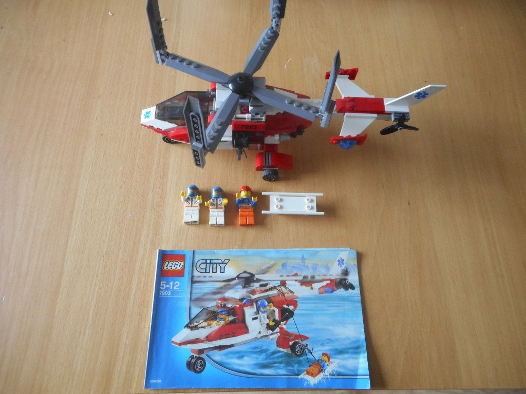 LEGO City 7903 reddingshelikopter, Compleet, Lego, Ophalen of Verzenden, Complete set