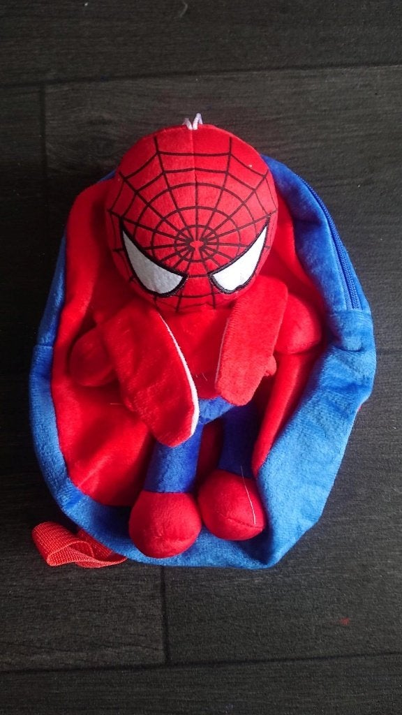 Rugzakje Spiderman met afneembare knuffel, Ophalen of Verzenden, Nieuw
