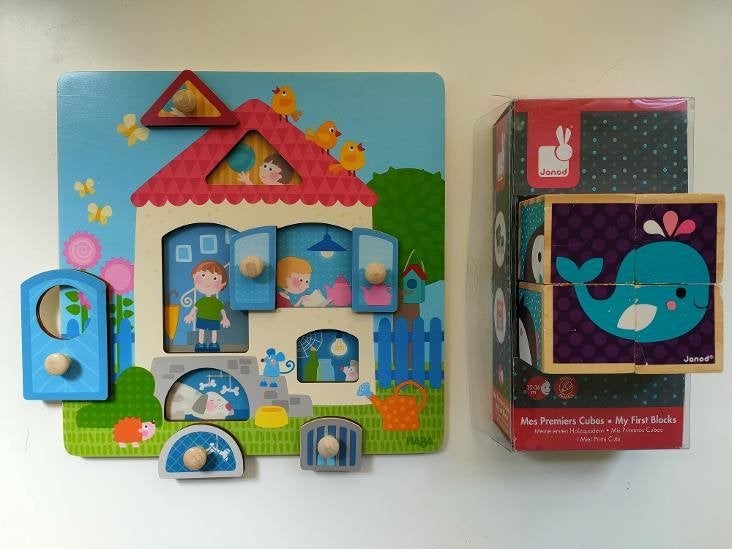Houten speelgoed Haba en Janod 1 tot met 3 jaar, Kinderen en Baby's, Ophalen of Verzenden, Zo goed als nieuw, Overige typen