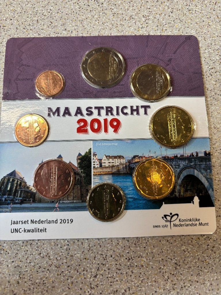 jaarset Maastricht 2019 UNC, Postzegels en Munten, Munten | Nederland, Ophalen of Verzenden, Vóór koninkrijk, Euro's, Setje