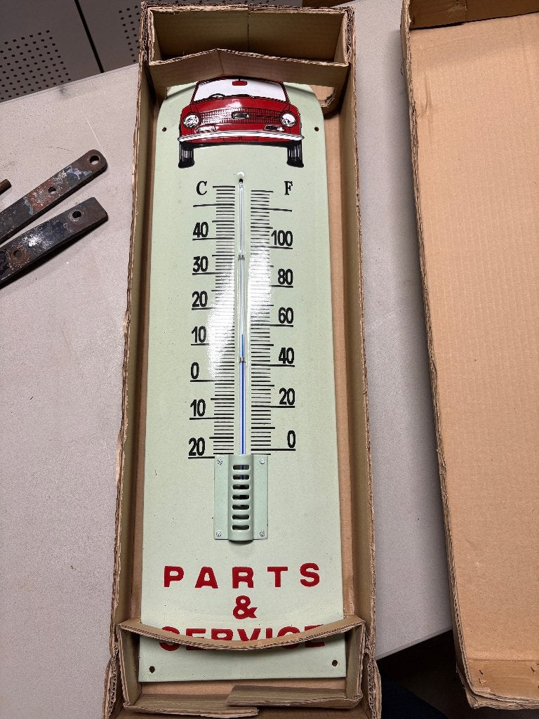 Emaille thermometer Triumph TR6, Ophalen of Verzenden