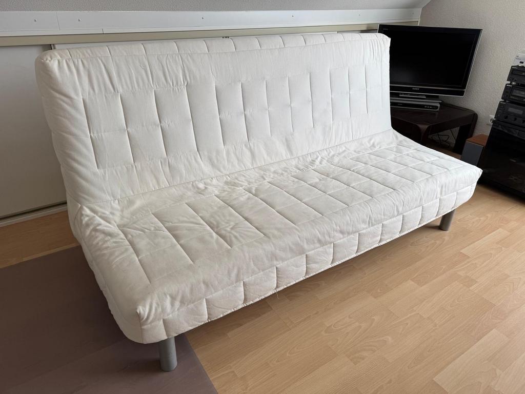 Bedbank Gratis, Huis en Inrichting, Slaapkamer | Slaapbanken, Gebruikt, Overige maten, Tweepersoons, Wit, Ophalen