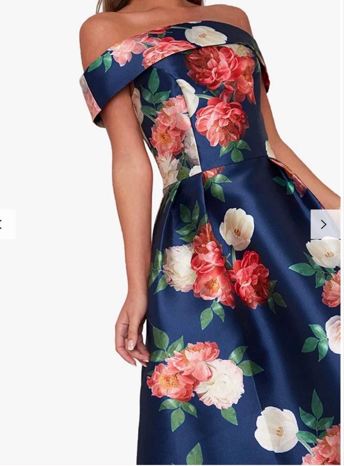 Prachtige Galajurk met Bloemenprint - Maat 36-38, Galajurk, Meerkleurig, Ophalen of Verzenden, Zo goed als nieuw