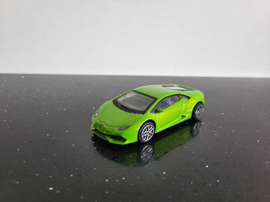 Lamborghini Huracan LP610-4 groen 1/43 Bburago, Ophalen of Verzenden, Zo goed als nieuw, Auto, Overige merken
