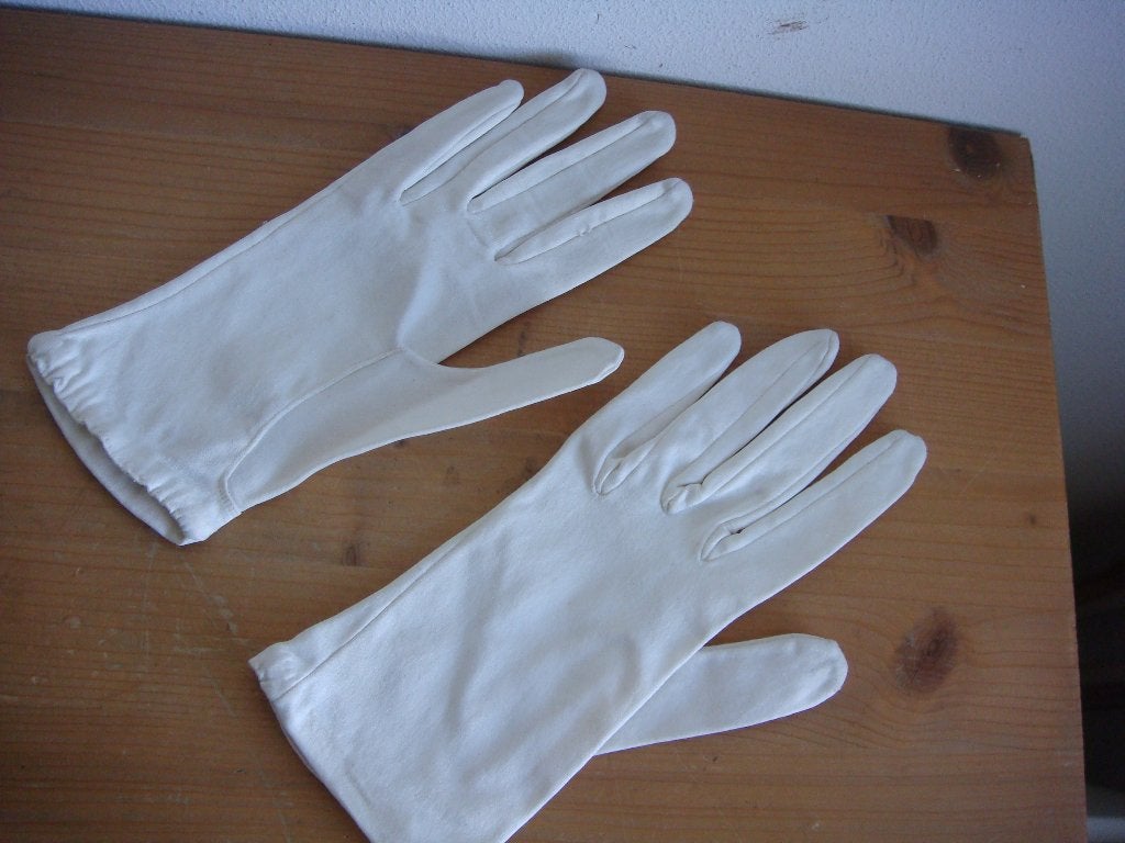 Ouderwetse beige kinder handschoenen, Ophalen of Verzenden
