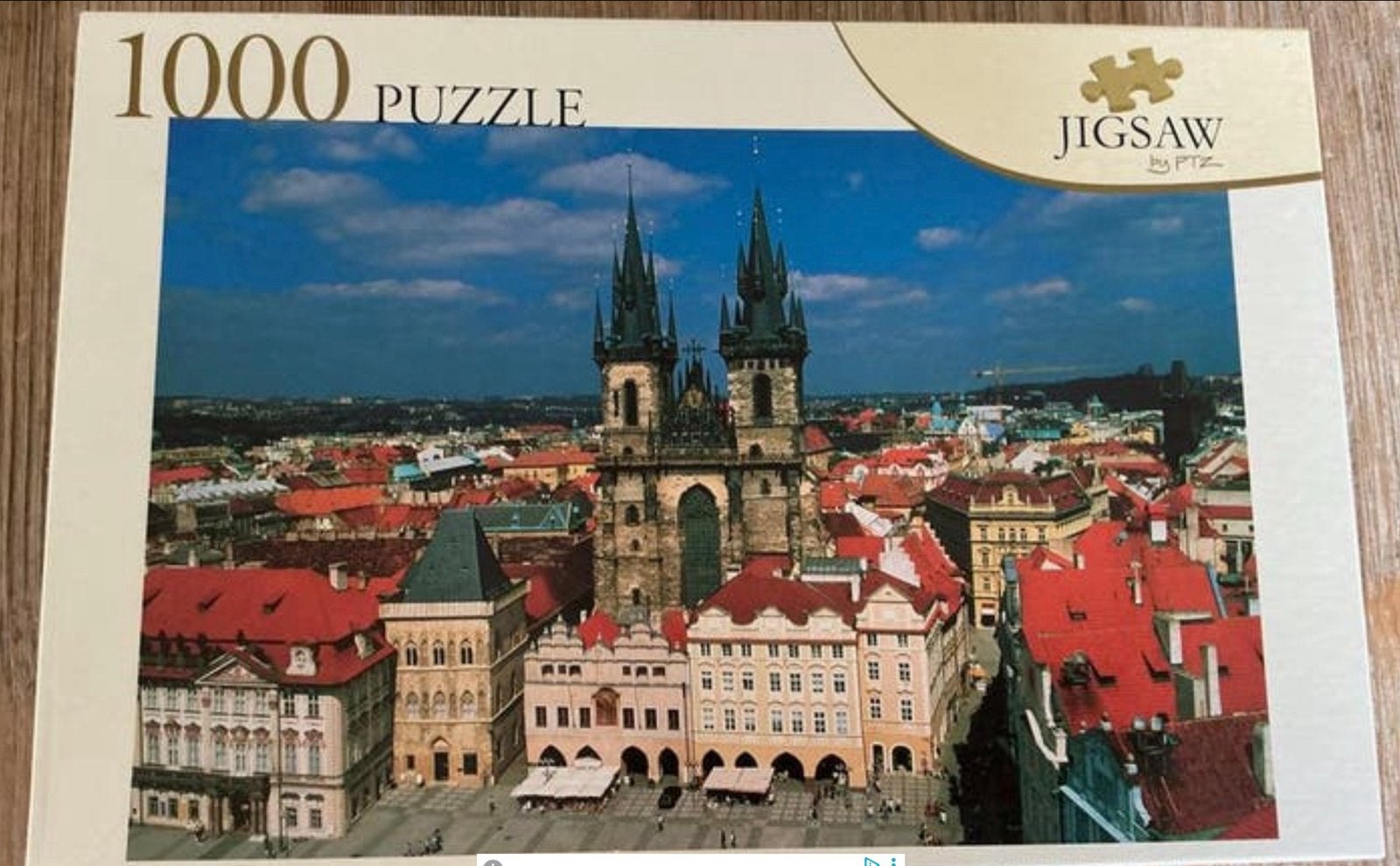 Jigsaw Puzzel 1000 stukjes Praag, Hobby en Vrije tijd, Denksport en Puzzels, Ophalen of Verzenden, 500 t/m 1500 stukjes, Zo goed als nieuw