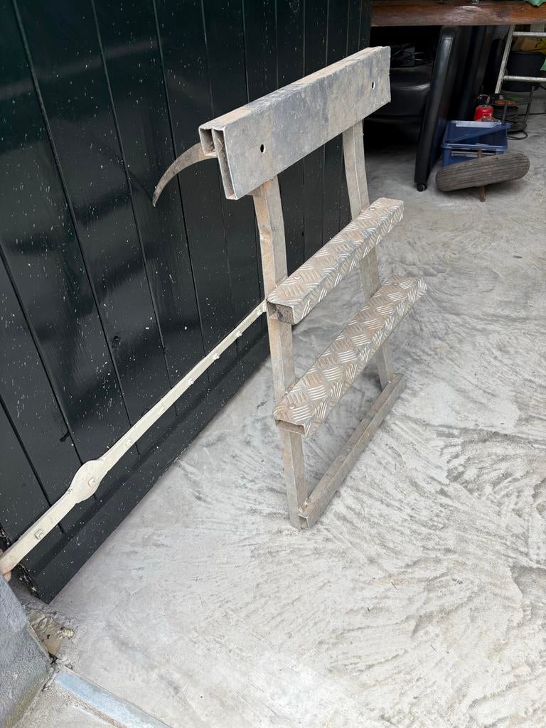 Gebruikte aluminium trap met 3 treden, Ophalen, Gebruikt, Trap, Minder dan 2 meter