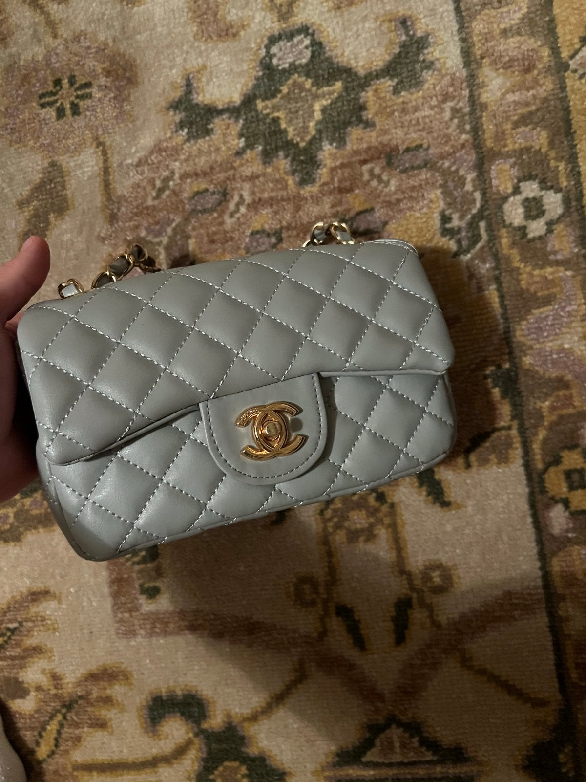Chanel tas, Ophalen of Verzenden, Zo goed als nieuw, Grijs, Schoudertasje