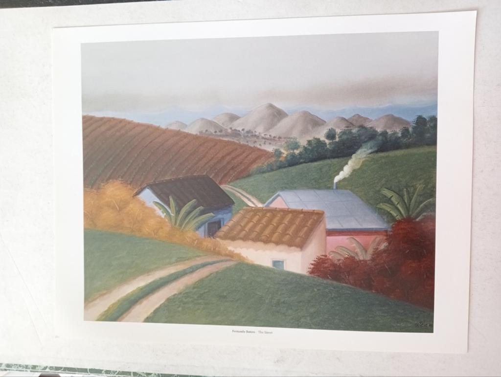 Fernando Botero print Landschap, Ophalen of Verzenden