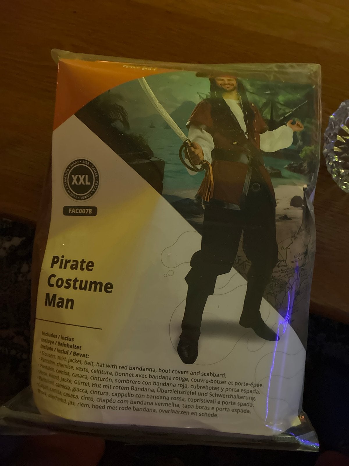 Piratenkostuum Man - Maat XXL, Carnaval, Overige maten, Ophalen of Verzenden, Zo goed als nieuw