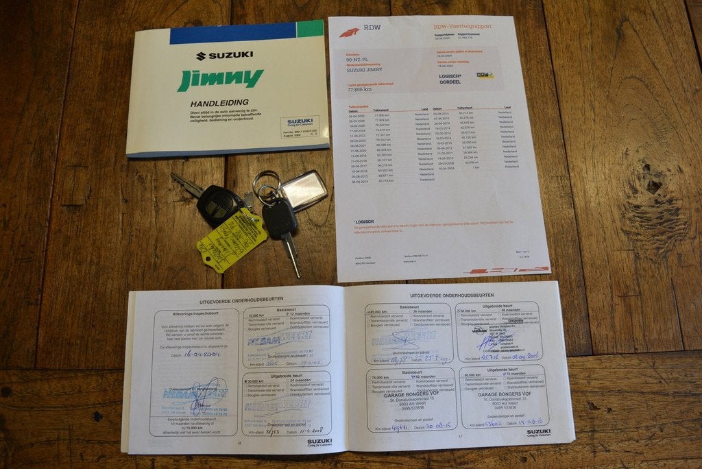 Suzuki Jimny 1.3 Two-Tone | Airco | Leder | Trekhaak | 77.00, Auto's, 13 km/l, Zwart, 4 cilinders, Bedrijf