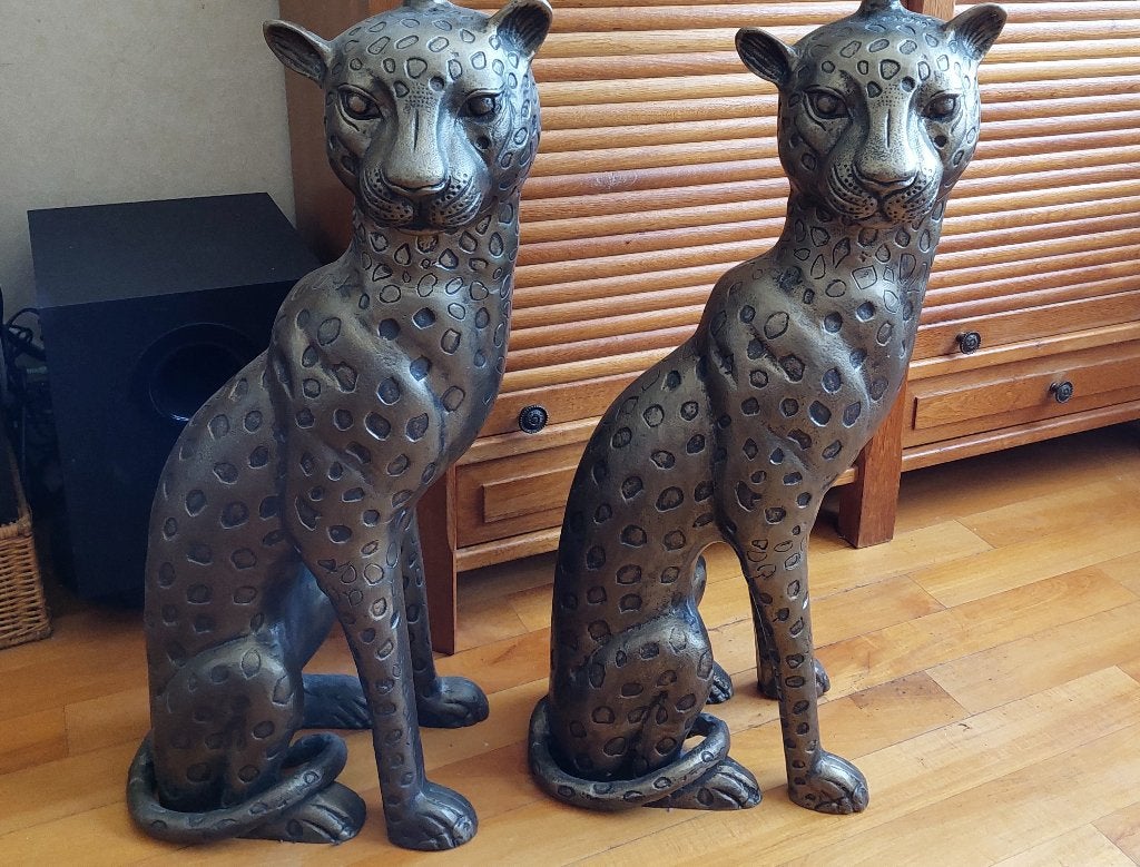 Panter bijzettafels / Aluminium met glas / In een koop, Ophalen, Minder dan 55 cm, Gebruikt, Metaal of Aluminium