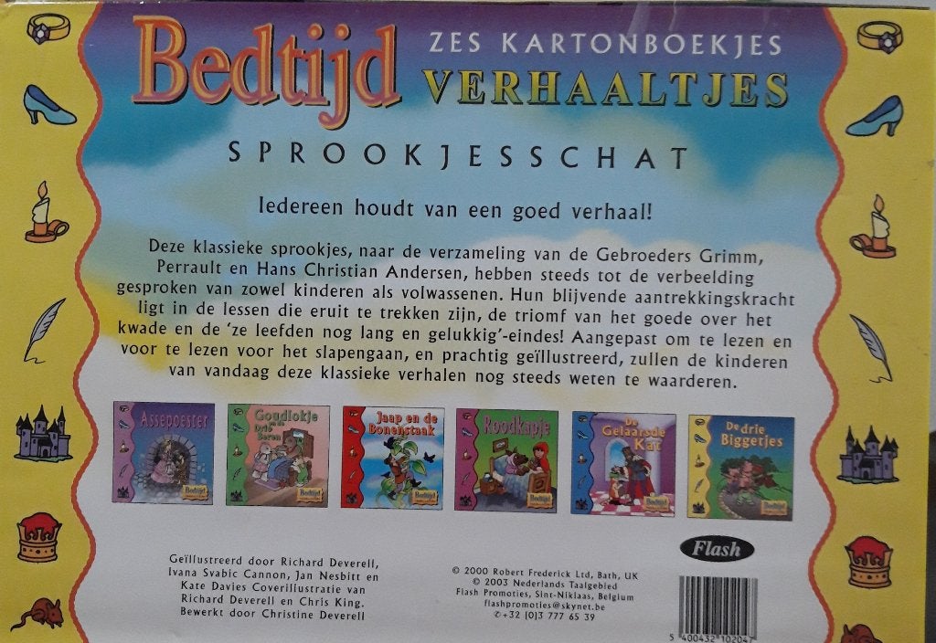 SPROOKJESSCHAT Bedtijd 6  boekjes klassieke sprookjes, Ophalen of Verzenden, Gelezen, 2 tot 3 jaar