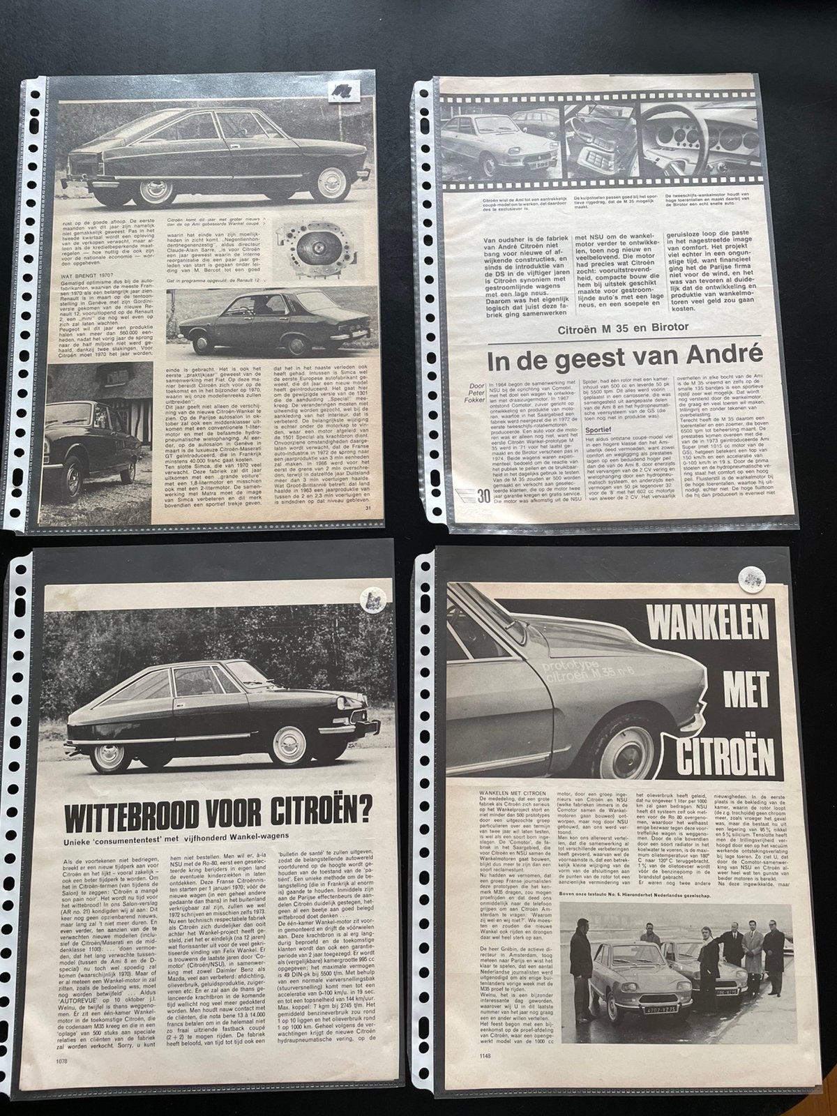 Nieuwsartikelen en rijtest Citroën M35, Ophalen of Verzenden, Citroën