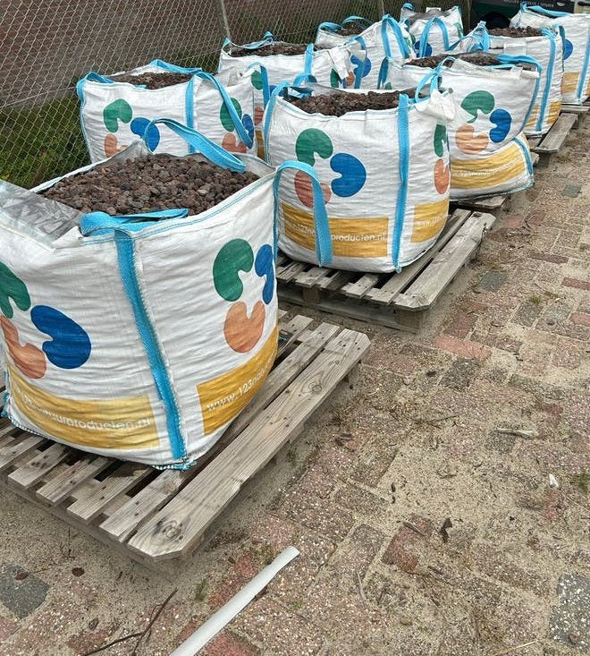 lava 16-32 mm — Bigbag 0,5 kuub/750kg, Tuin en Terras, Ophalen, Gebruikt, Bruin, Split