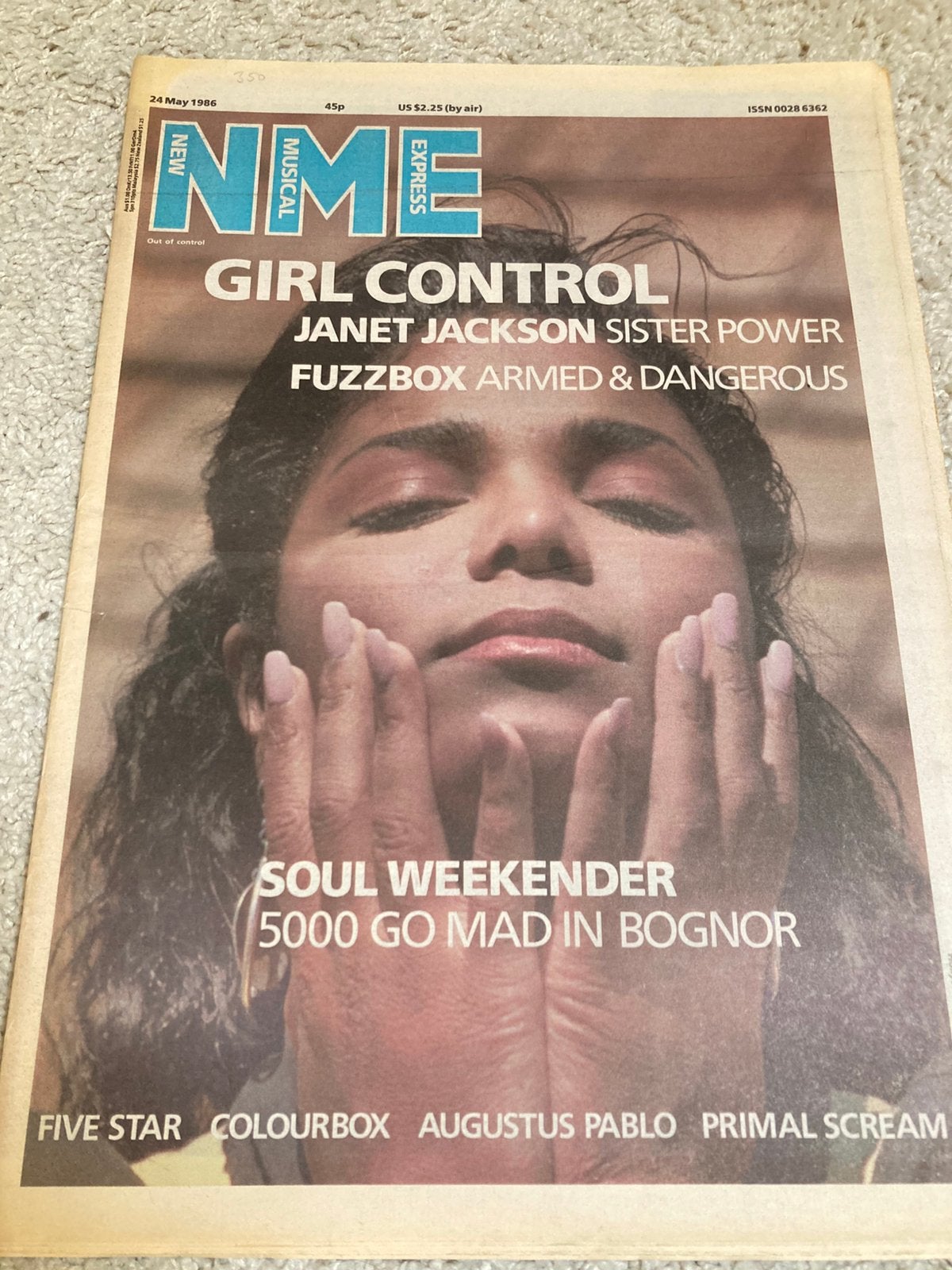 NME 1986 JANET JACKSON Five Star TALK TALK, Ophalen of Verzenden, Gelezen, Muziek, Film of Tv