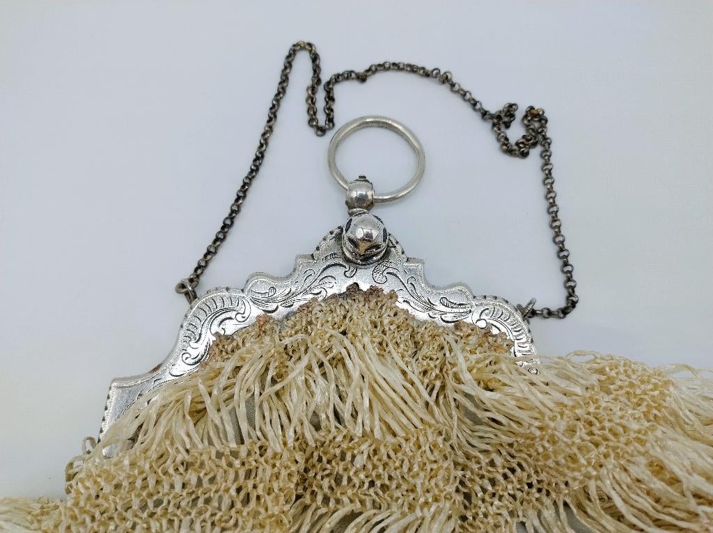 Zilveren tasbeugel, H. van Geelen, Schoonhoven, 1768, Verzenden, Zilver