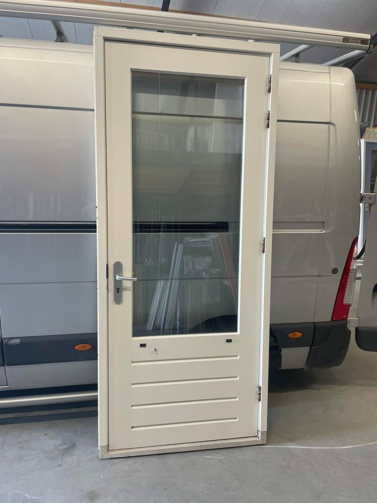 Hardhouten buitendeur met kozijn 1035*2425, Ophalen, 1 tot 2 meter, Minder dan 3 meter, Zo goed als nieuw