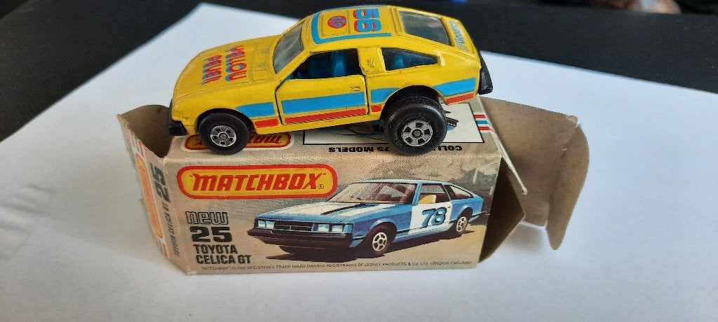 Matchbox 25e Toyota Celica GT L Type (USA), Ophalen of Verzenden, Zo goed als nieuw, Auto