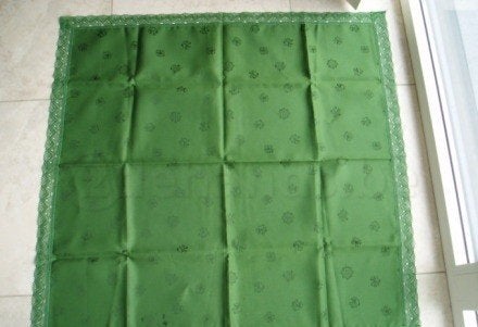borduren damast kruissteek groen rood, Verzenden, Nieuw, Patroon