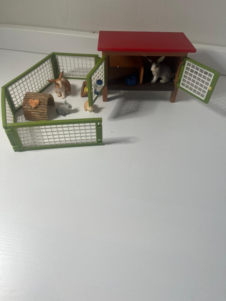Schleich konijnenhok, Ophalen, Zo goed als nieuw, Jongen of Meisje