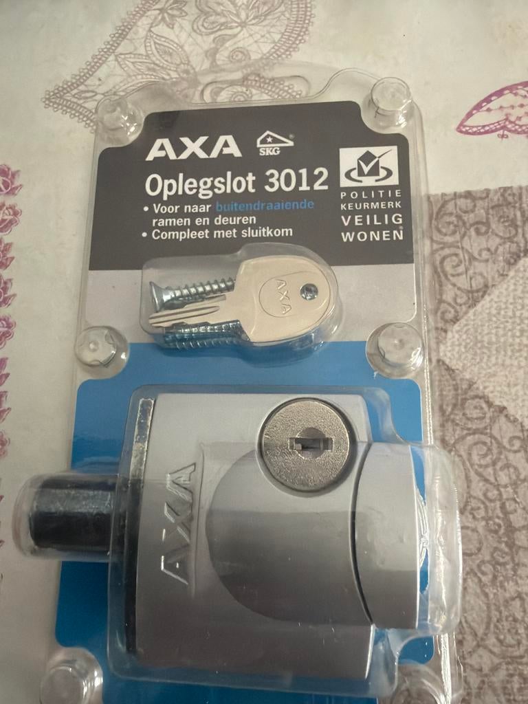 AXA Oplegslot 3012 SKG Politiekeurmerk Veilig Wonen, Verzenden, Nieuw, Overige materialen, Slot