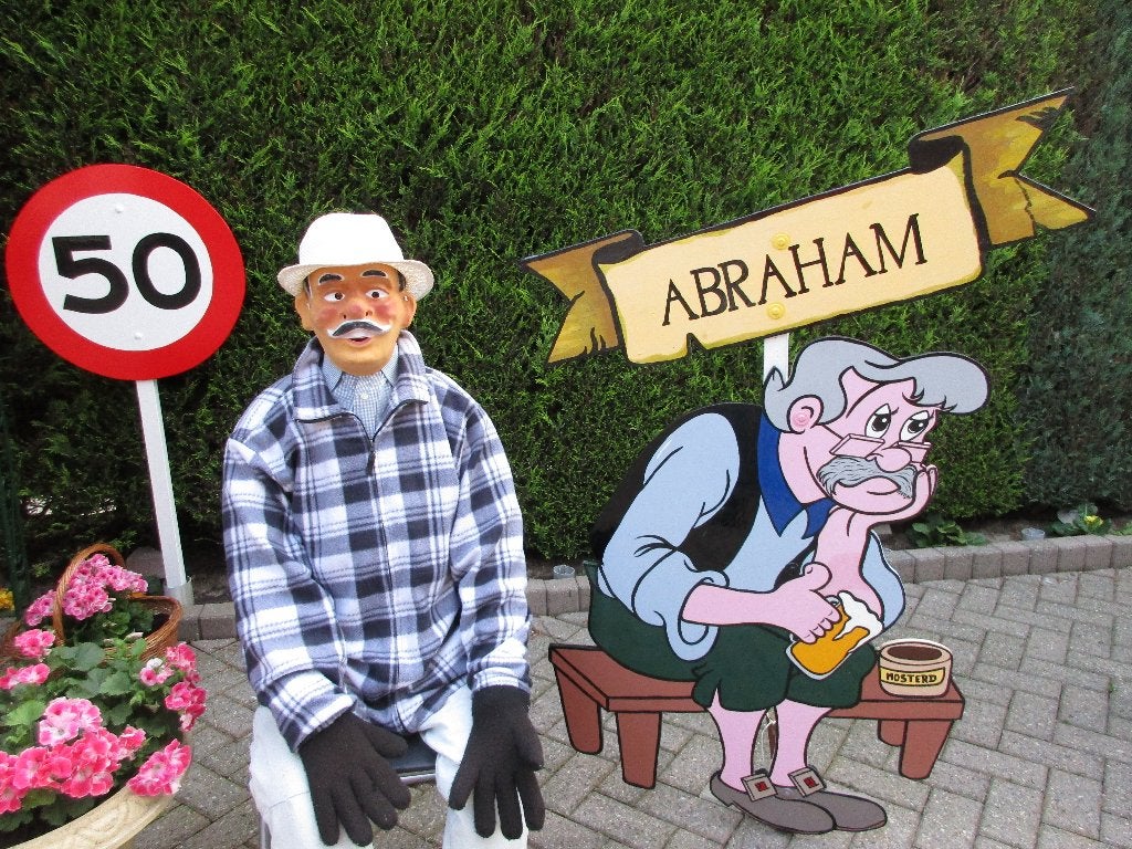 50 Abraham Feestbord voor 50 jarige verjaardag., Ophalen, Nieuw, Abraham of Sarah