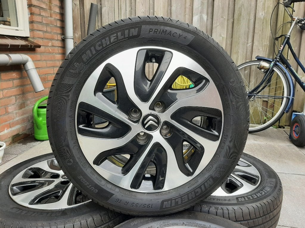 Te koop Origineel Citroen C 3 velgen 195/55 16 inch., Auto-onderdelen, Banden en Velgen, Ophalen, Gebruikt, 16 inch, Banden en Velgen