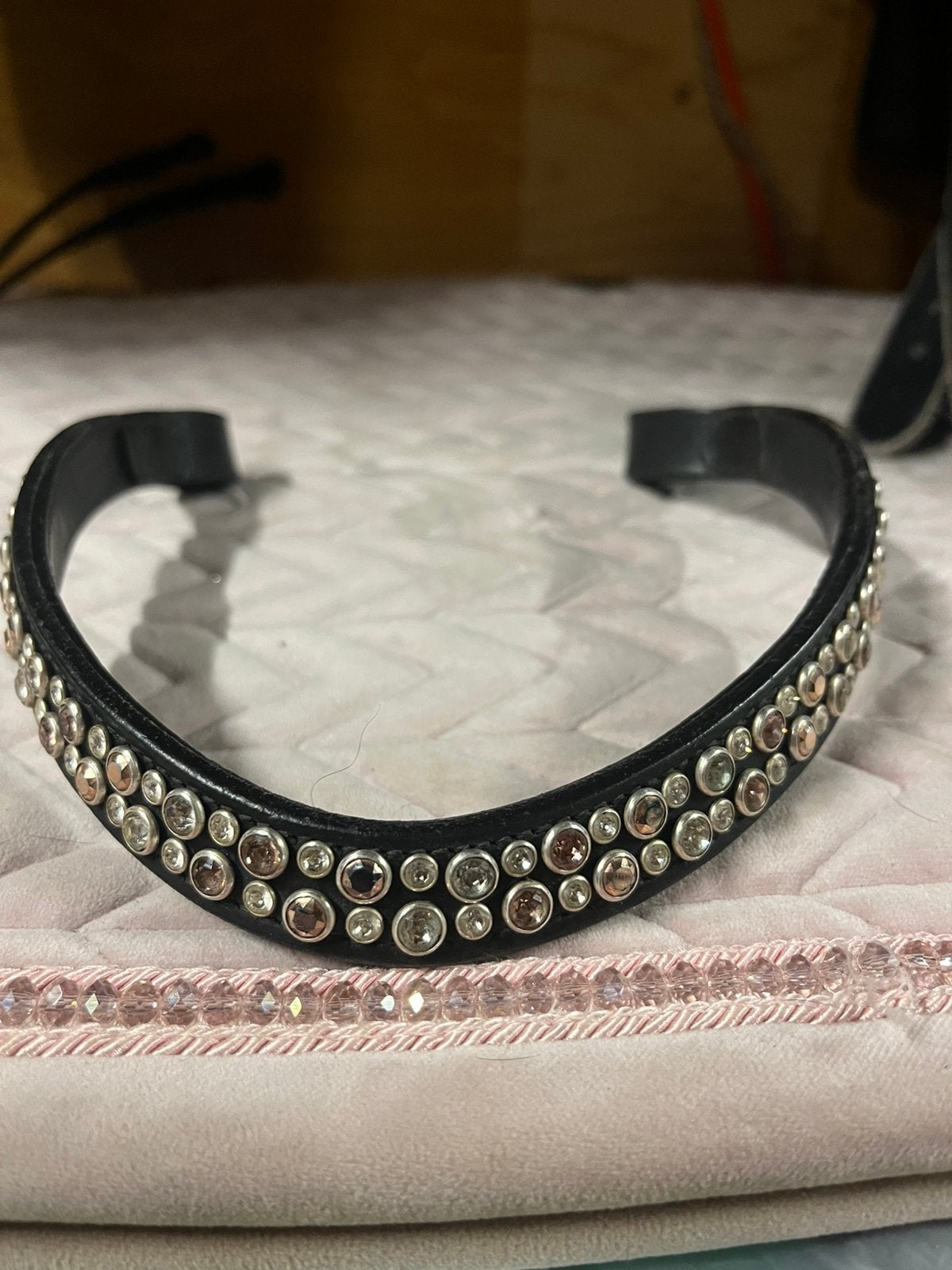 Luxe frontriem zwarovski full, Dieren en Toebehoren, Paarden en Pony's | Hoofdstellen en Tuigage, Ophalen of Verzenden, Zo goed als nieuw
