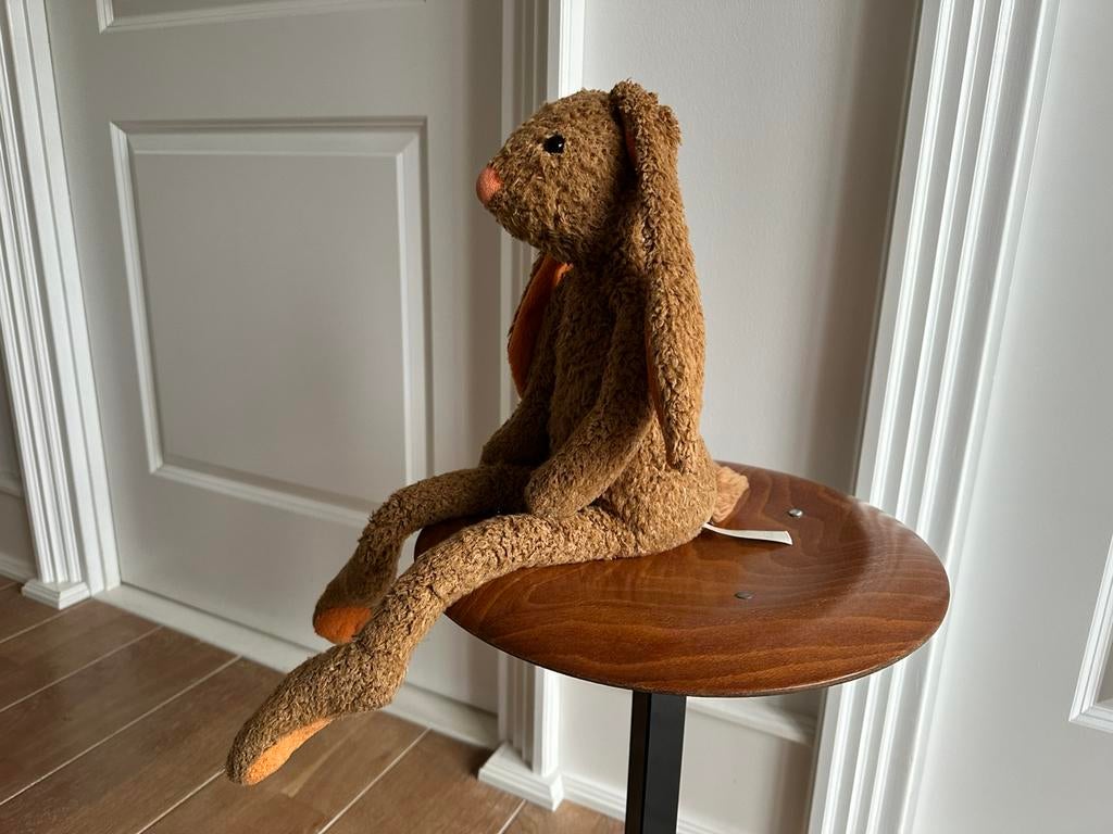 Pluche knuffel konijn/haas van happy horse., Ophalen, Zo goed als nieuw, Konijn