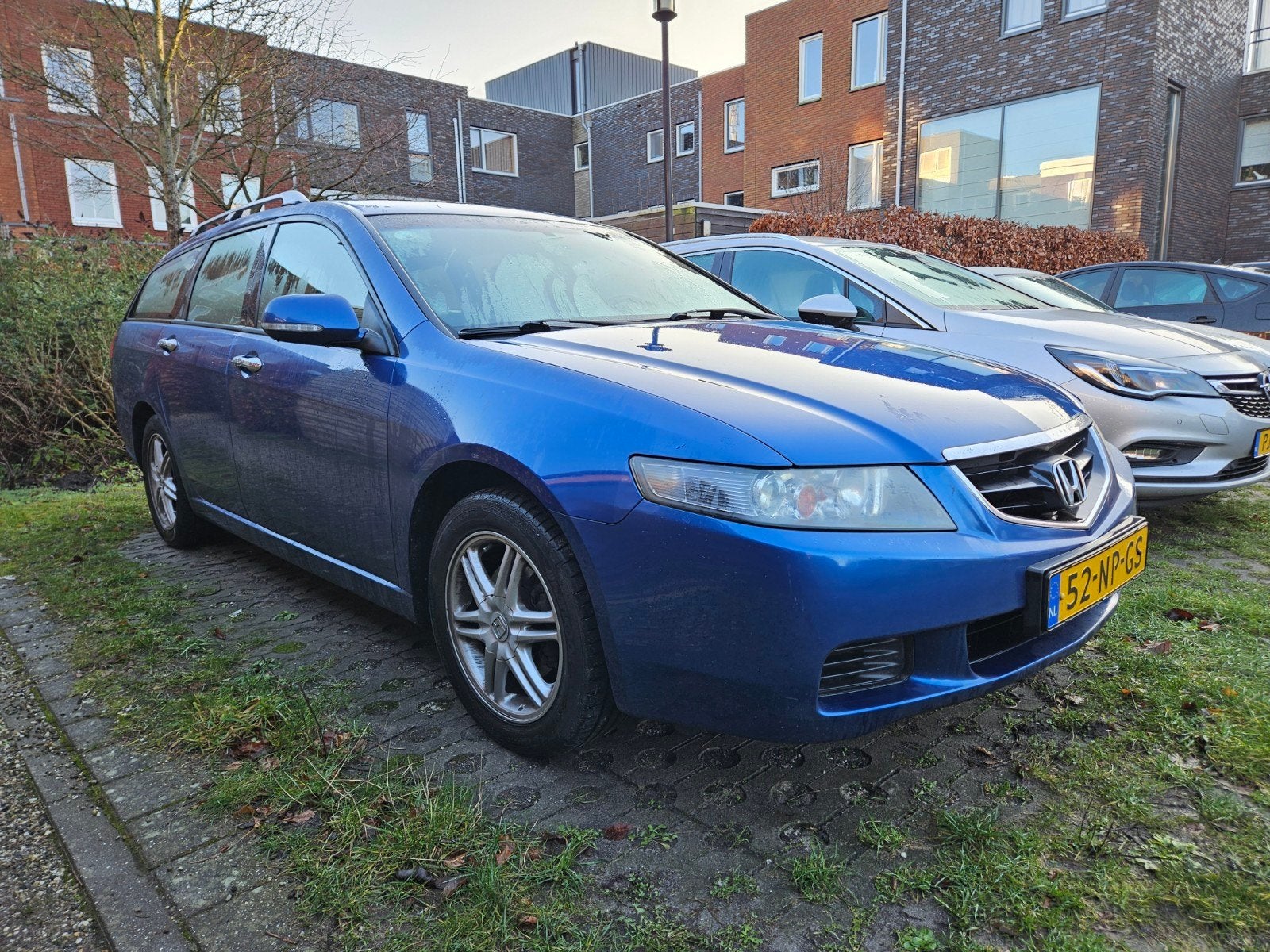 Honda Accord 2.0L Tourer Comfort 2004 Blauw, Auto's, Voorwielaandrijving, 1998 cc, Stof, Zwart
