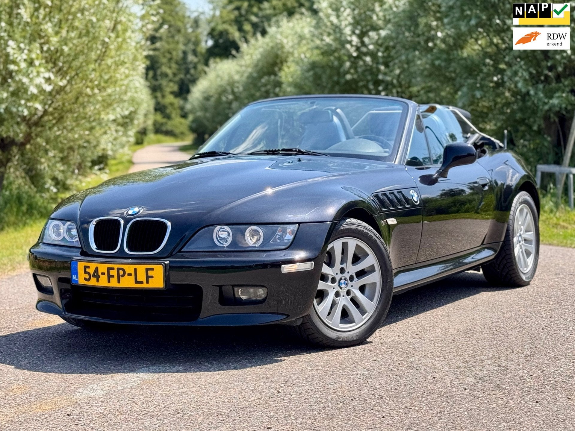 BMW Z3 Roadster 2.0 S Wide Body Leder Airco Stoelverwarming, Automaat, Achterwielaandrijving, Zwart, Zwart