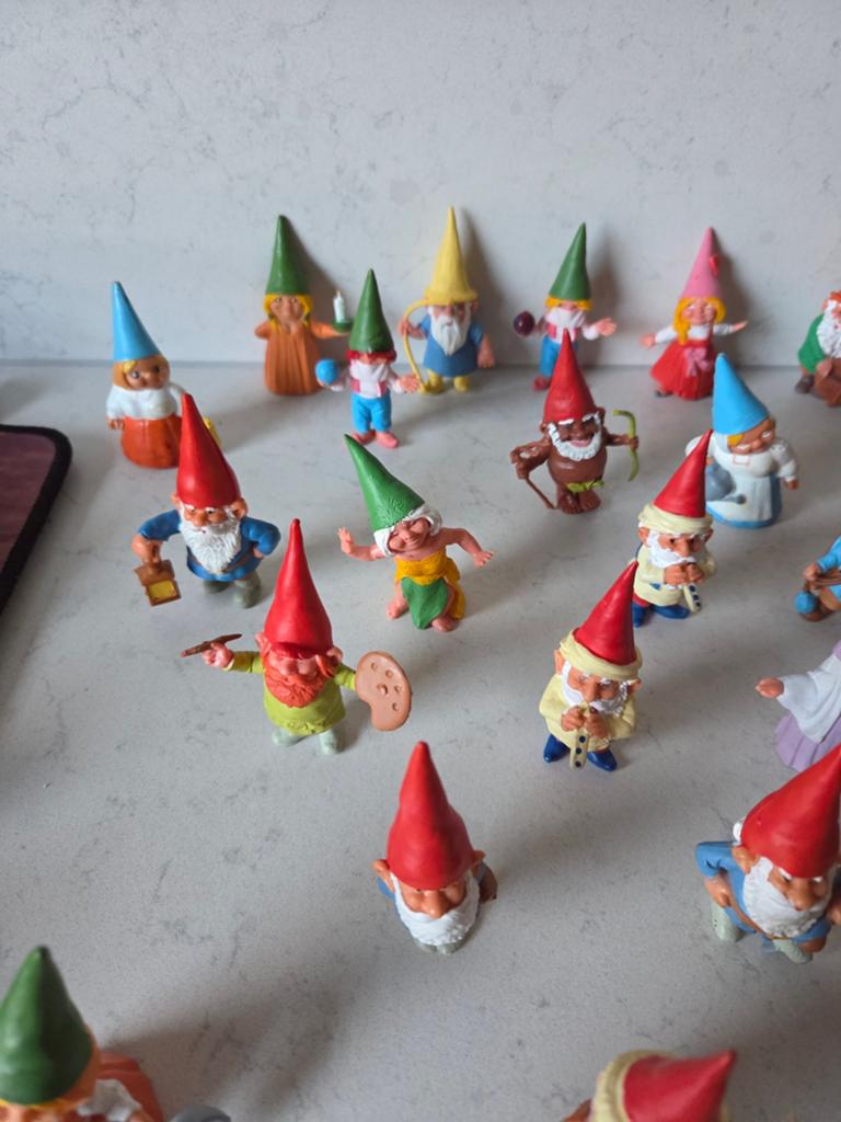 56x David de Kabouter / Rien Poortvliet poppetjes figuren, Verzamelen, Ophalen of Verzenden, Gebruikt