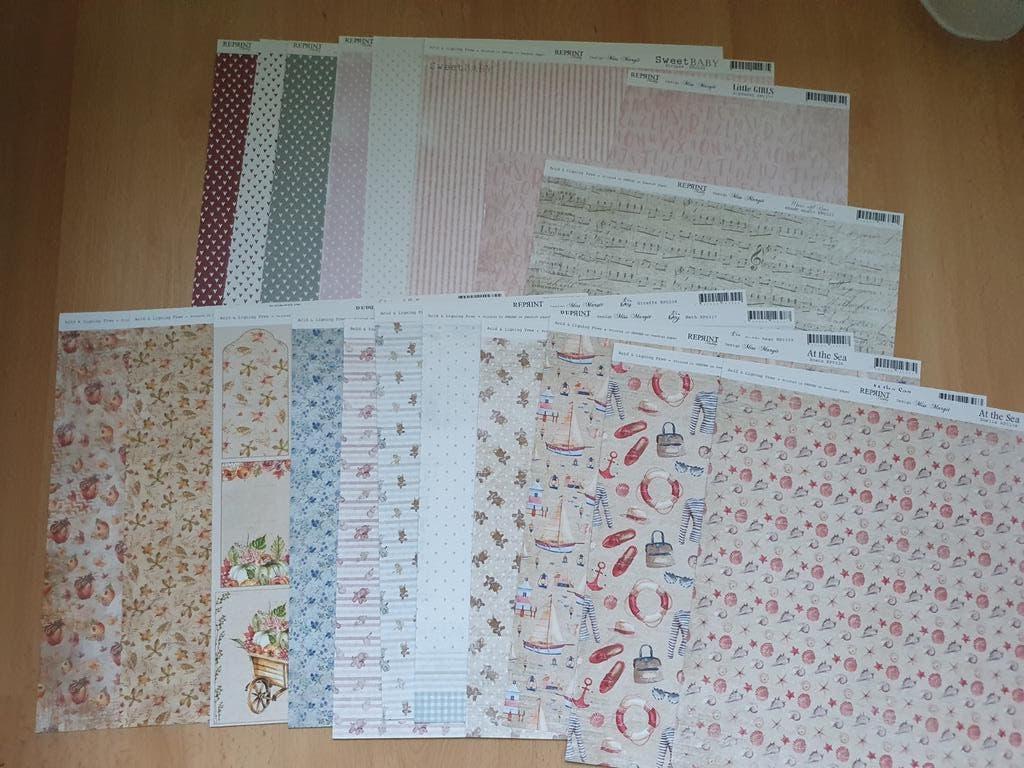 diverse merken Scrap papier 30 x 30 cm, Ophalen of Verzenden