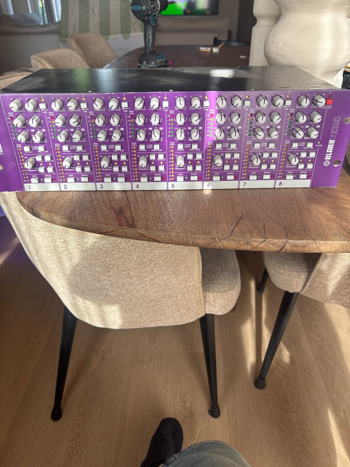 Klark Teknik Square ONE Dynamic 8-kanaals Compressor/Limiter, Ophalen, Gebruikt, 5 tot 10 kanalen