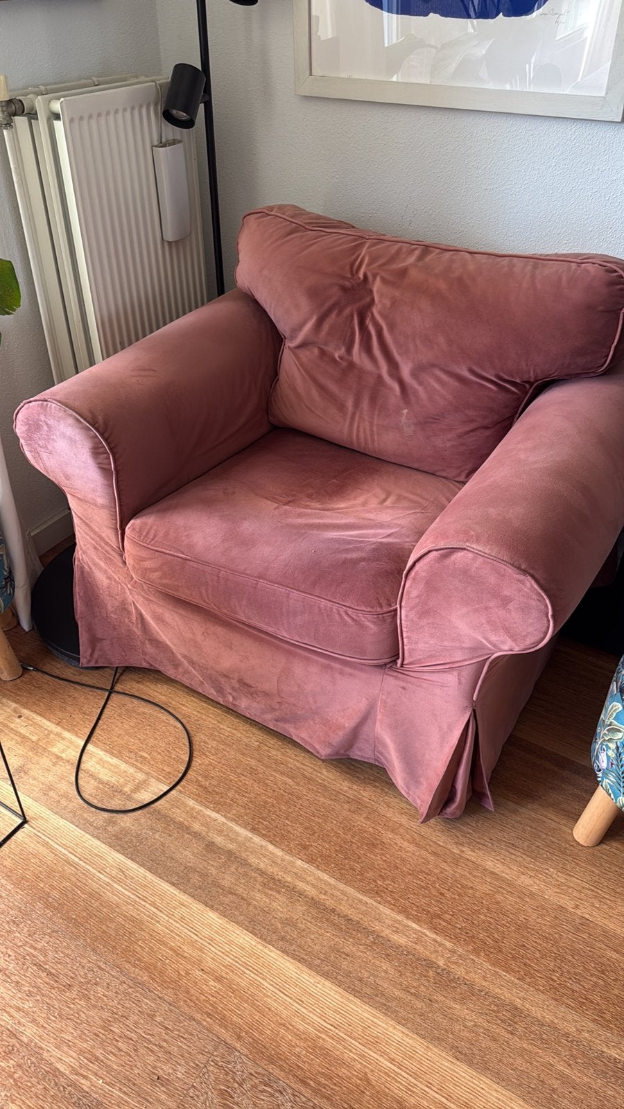 Ikea stoel met opmaat gemaakte hoes, Ophalen, Gebruikt, Eenpersoons, 75 tot 100 cm