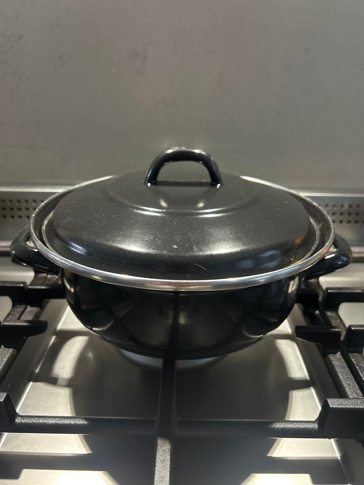 Hapjespan Le Chef Kitchenware voor gas, gebruikt, Overige materialen, Gebruikt, Met deksel, Overige typen
