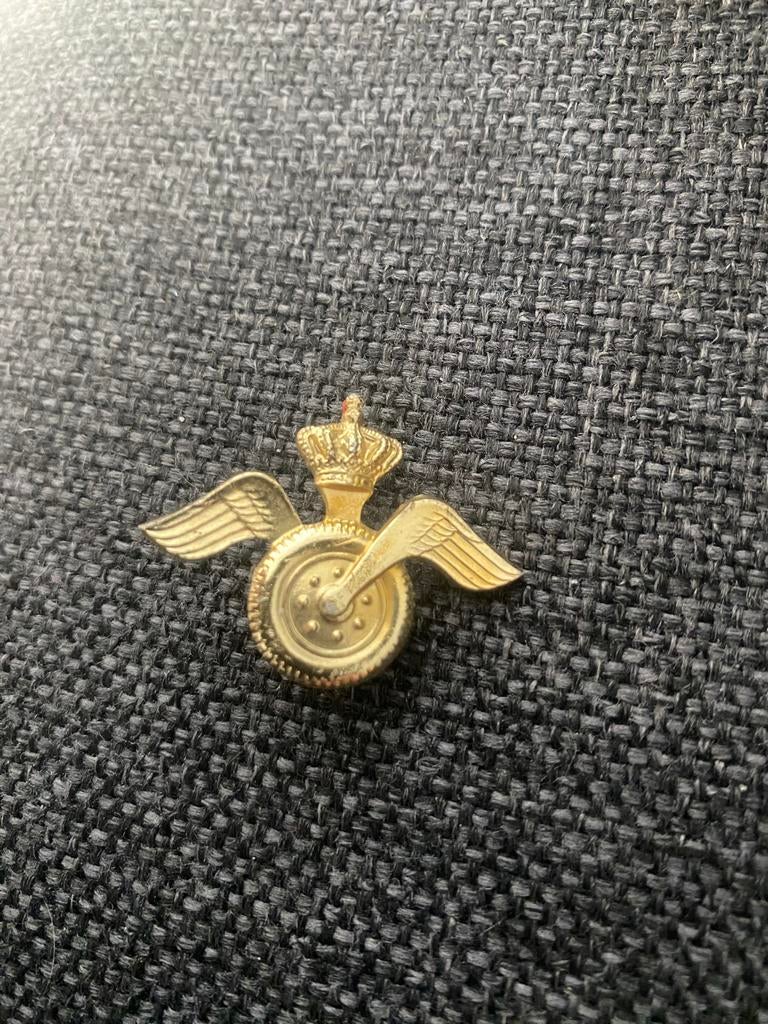 Baretembleem Transporttroepen Landmacht, Verzamelen, Ophalen of Verzenden, Landmacht, Nederland, Embleem of Badge