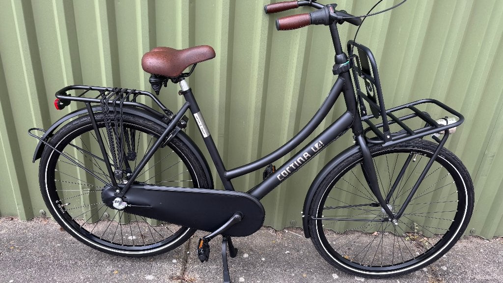 ZGAN Cortina U4 Damesfiets 57cm matzwart 3V, Terugtraprem, Versnellingen, 56 cm of meer, Zo goed als nieuw