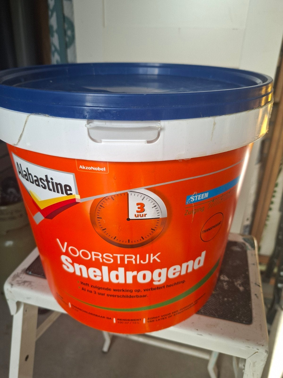 Alabastine Voorstrijk Sneldrogend 10L, Ophalen, Overige kleuren, 5 tot 10 liter, Nieuw